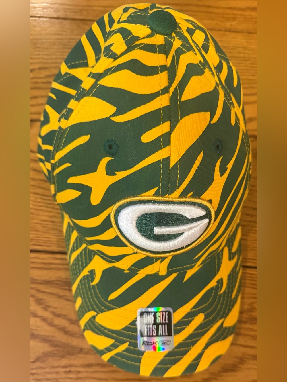 Vintage Green Bay Packers NFL Camo Trucker Hat, Reebok, one size fits all